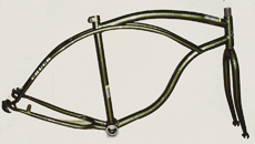 24" paint color beach cruiser bike frame and fork